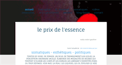 Desktop Screenshot of leprixdelessence.net